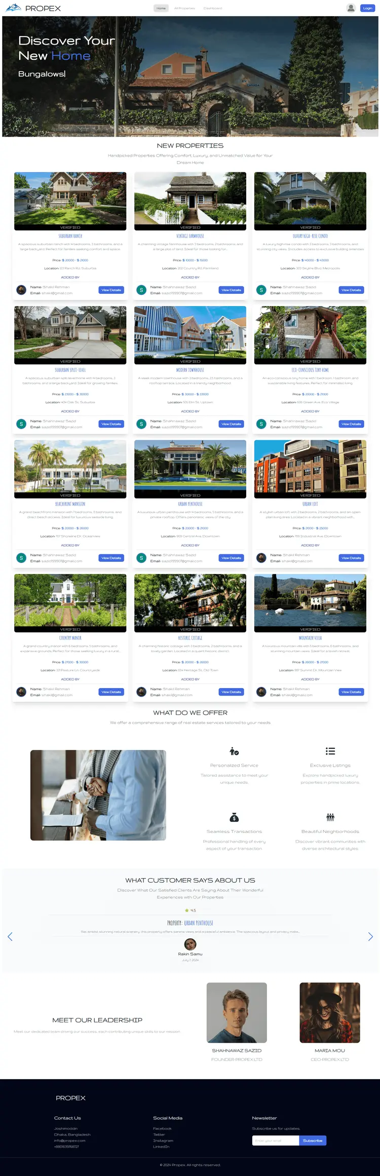 PROPEX - REAL ESTATE SITE